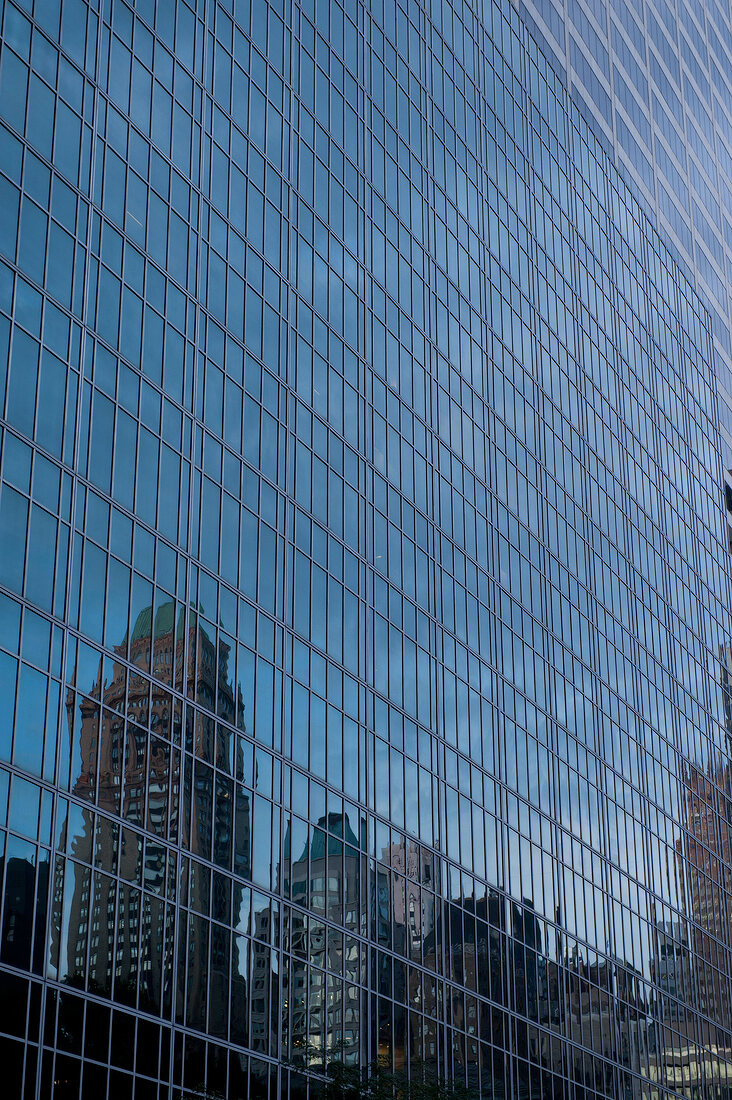 Exterior of skyscrapers in New York, USA