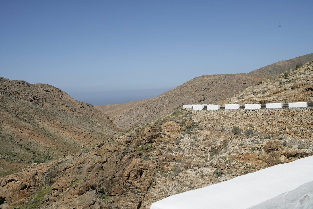 Bergstraße bei Betancuria Fuerteventura Kanarische Inseln