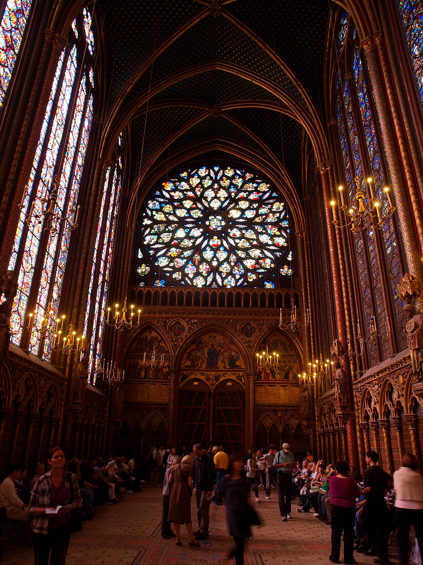 Chapel of Sainte Chapelle in Paris, France