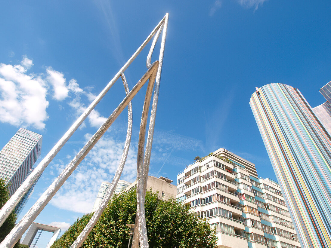 Le Moretti sculpture in La Defense, Paris, France