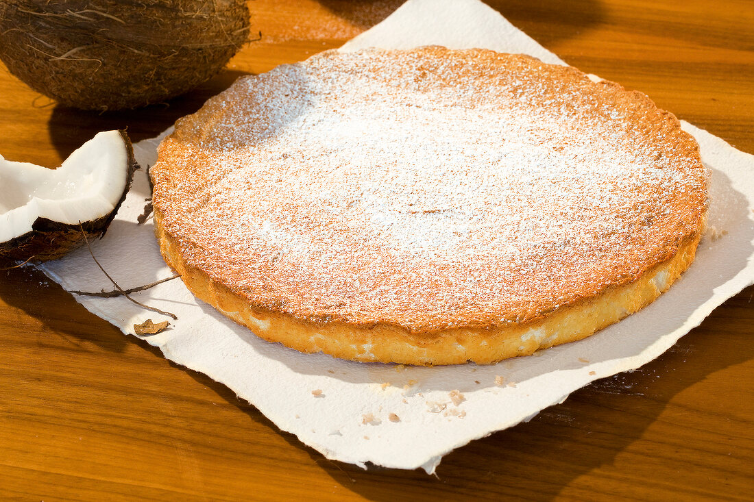 Kuchen, Kokoskuchen mit Zitrone