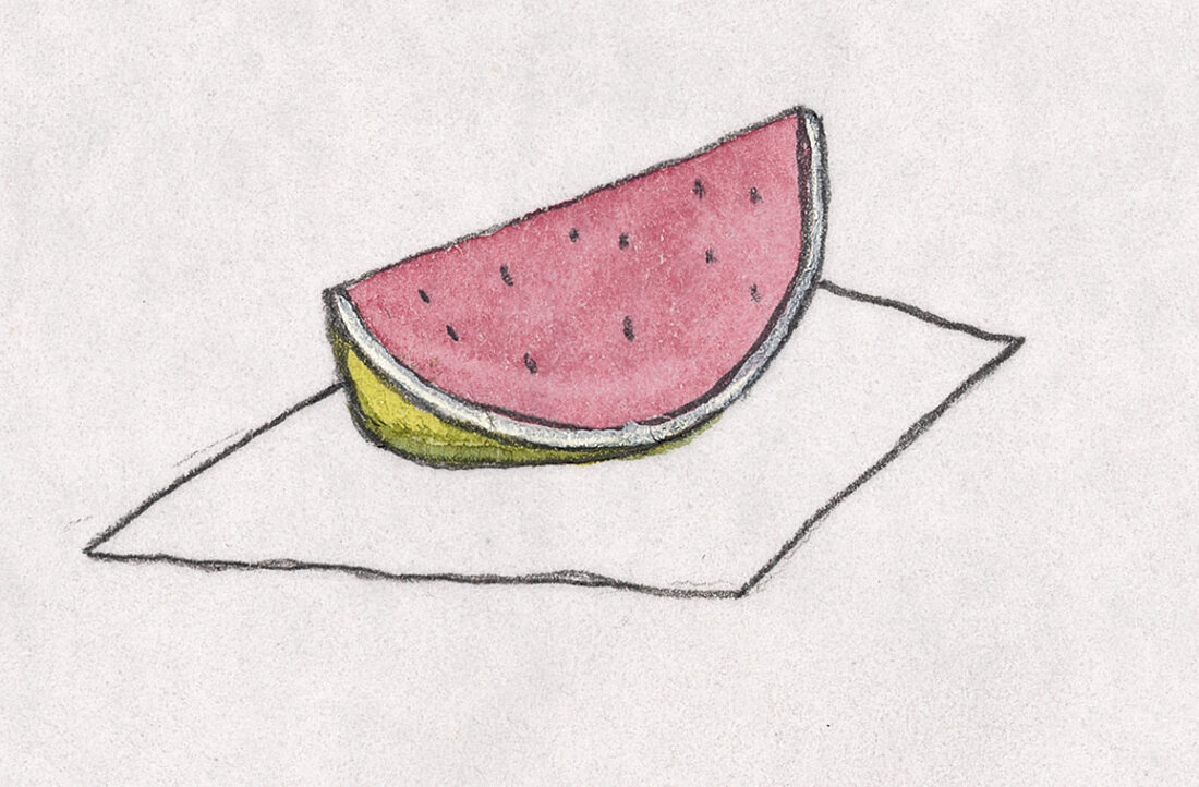 Illustration, Wassermelone X 