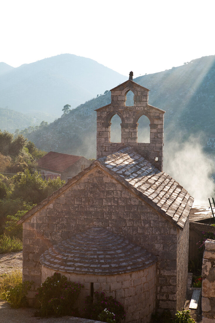 Old chapel in the village of Lastovo, Croatia