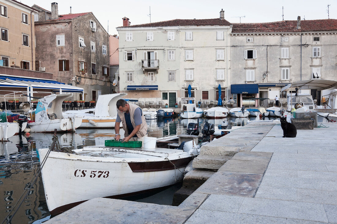 Cres Kvarner Bay in morning, Croatia