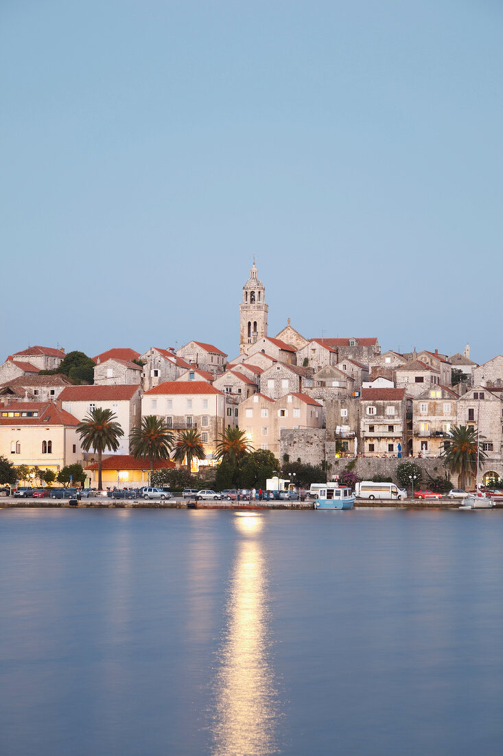 Port of Korcula island in Croatia