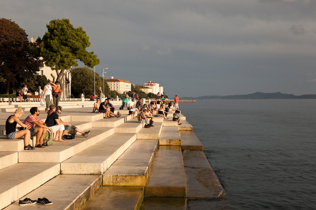 Kroatien: Meeresorgel an der Promenade in Zadar