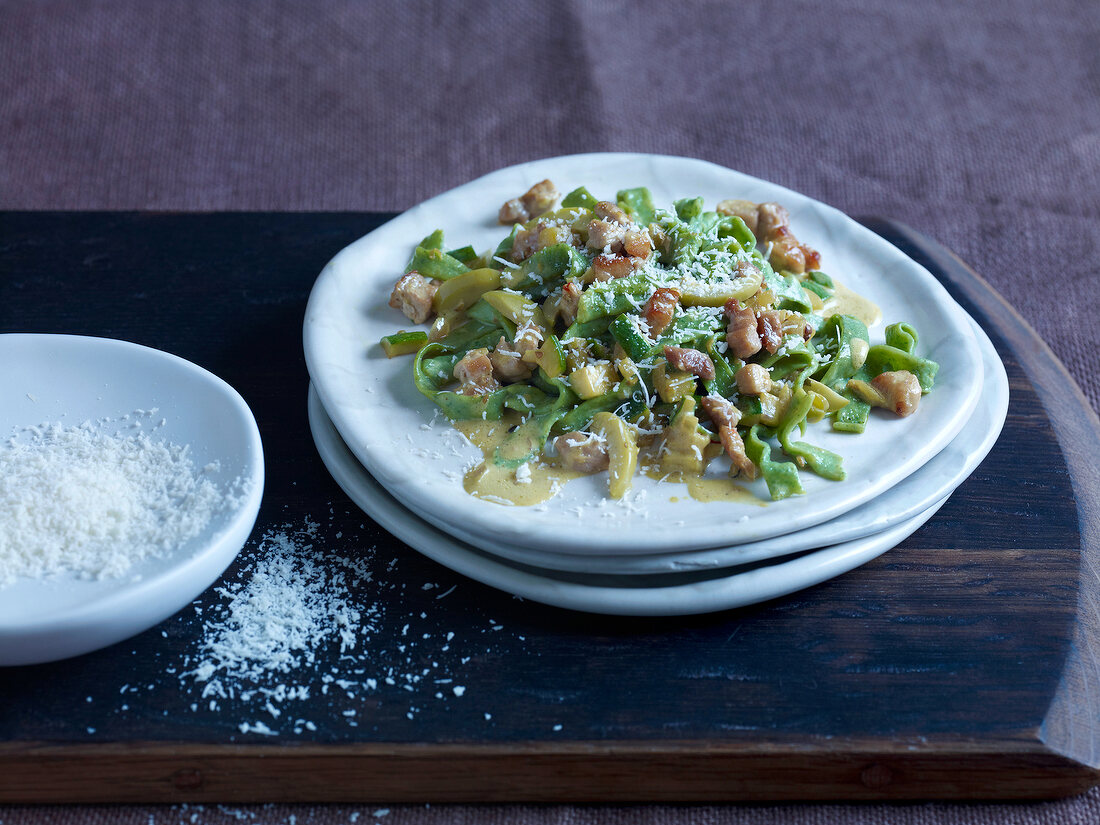 Veal ragout on plate