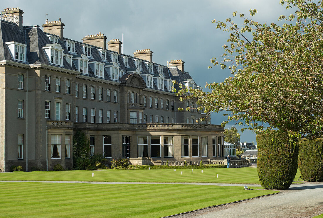 View of The Gleneagles Hotel in Scotland