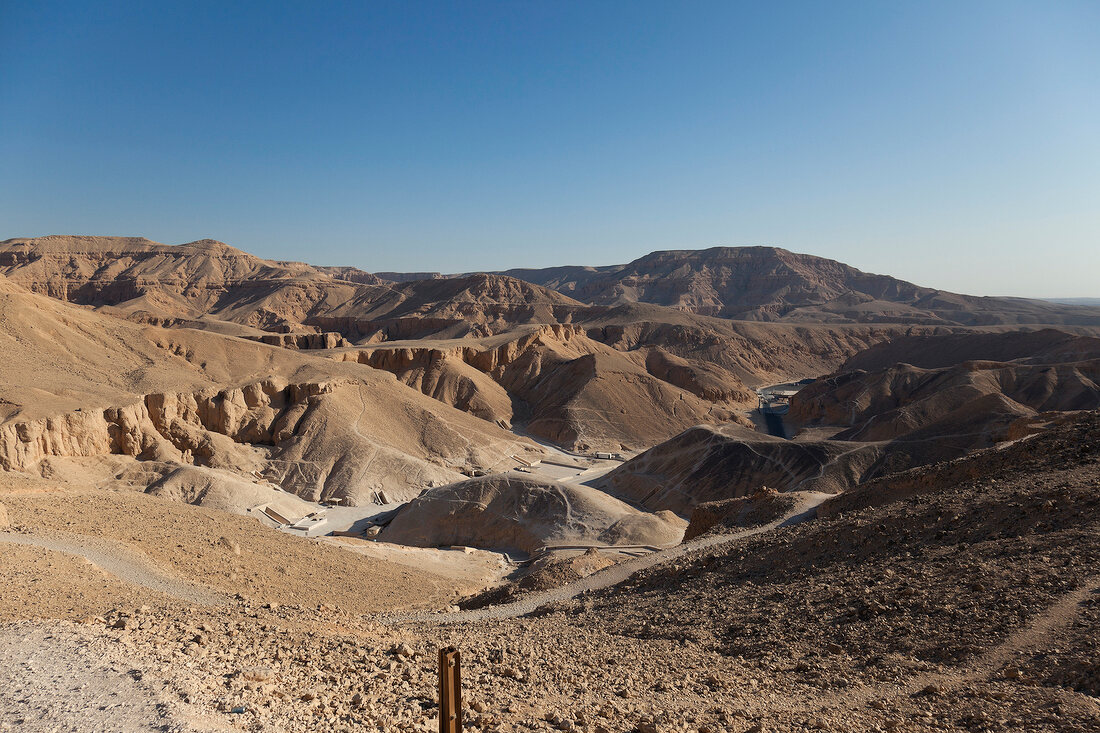 View of valley of the Kings, Luxor, Egypt