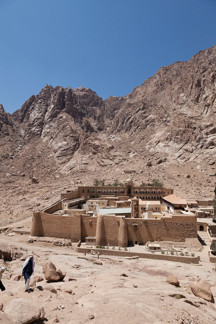 View of Mount sinai in St. Catherine Monastery, Sinai Peninsula, Egypt