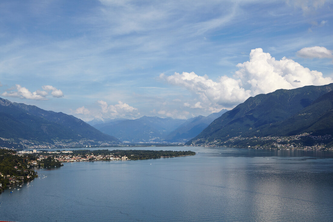 Views of Lake Maggiore and Ascona in Ticino, Switzerland