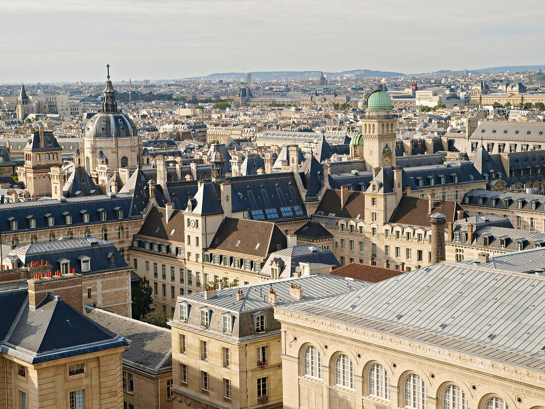 Paris: Panthéon, Stadtansicht, Dächer