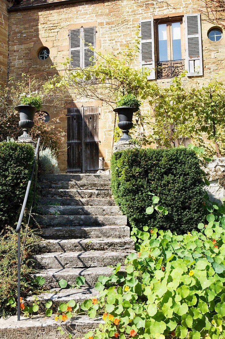 Typisches Haus in Arbois, Franche-Comté, Frankreich