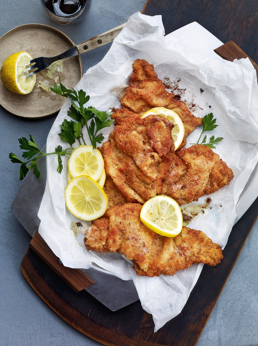 Kurzgebratenes, Wiener Schnitz el auf klassische Art