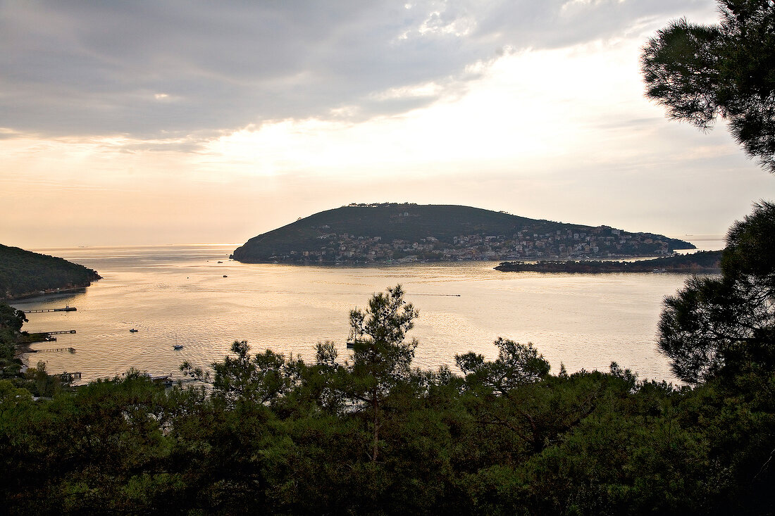 View of Marmara sea and Prince Island, Istanbul, Turkey