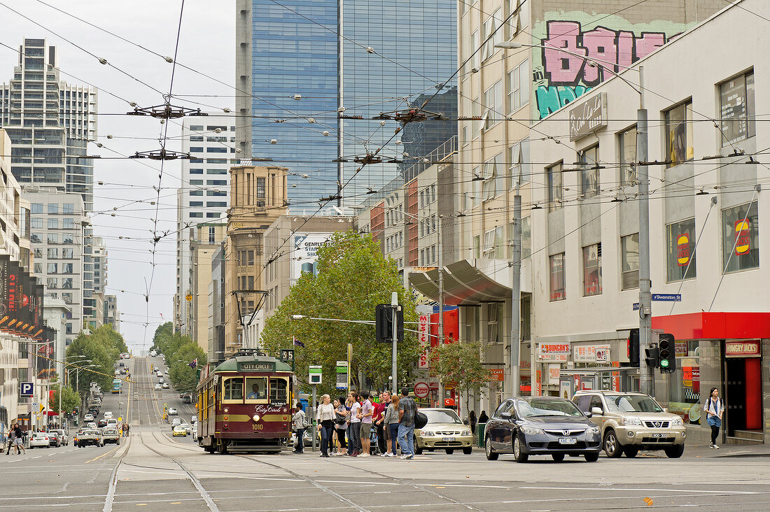 Australien, Victoria, Melbourne, State Library of Victoria, Straße