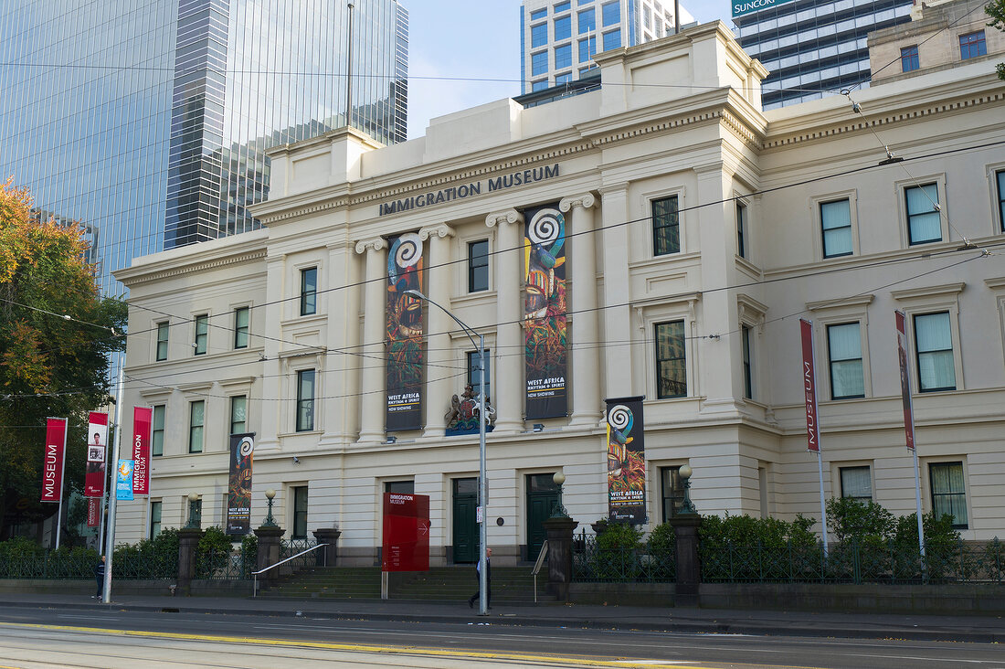 View of Immigration Museum in  Flinders Street, Melbourne, Victoria, Australia