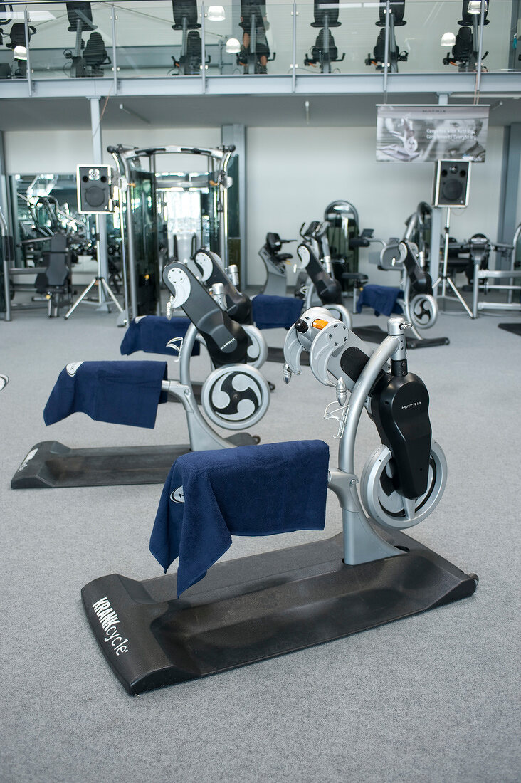 View of gym with equipments
