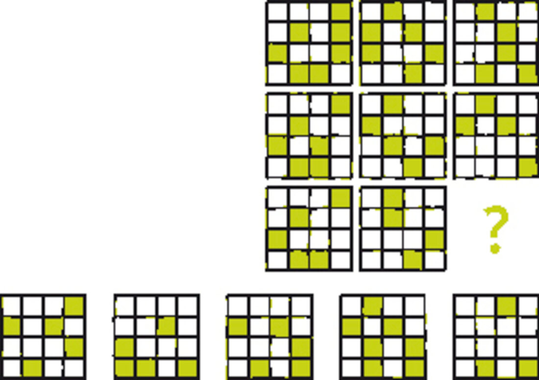 Brainteaser, Intelligenzübung logisches Denken, Muster