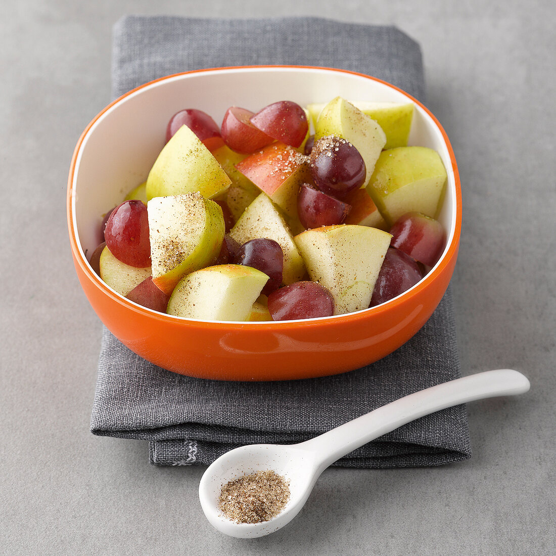 Bowl of grape and fruit salad