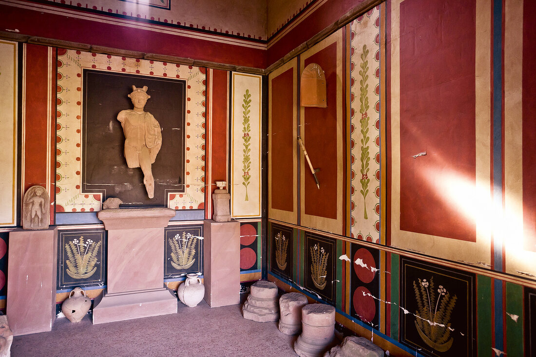 Interior of Roman Museum at Homburg-Schwarzenacker, Bliesgau, Saarland, Germany