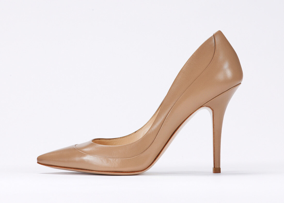 Pumps, Stiletto, spitz, beige, Max Mara