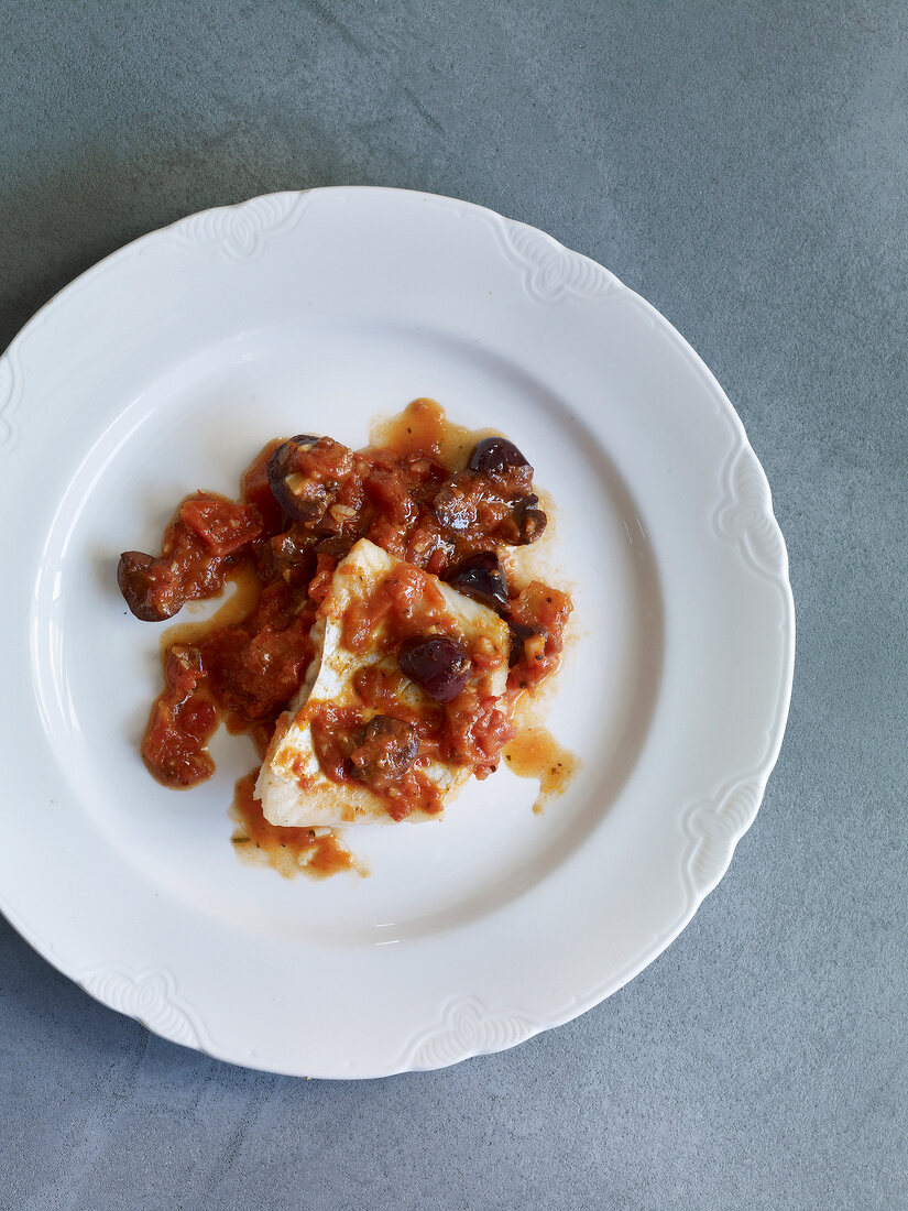 Kochen für zwei, Rotbarsch mit Tomatensauce