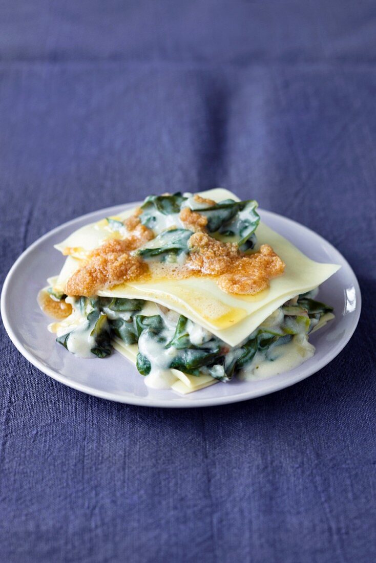 Chard and vegetable lasagne