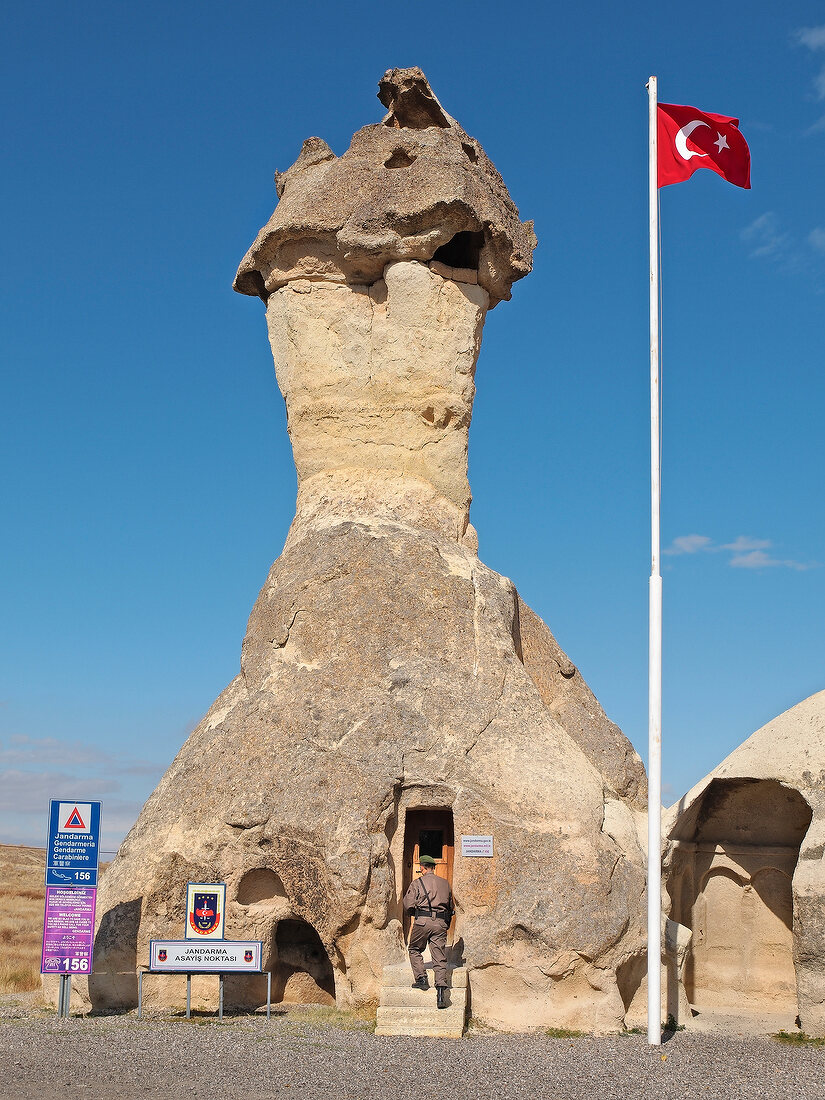 View of Zelve Monastery at Cappadocia, Anatolia, Turkey