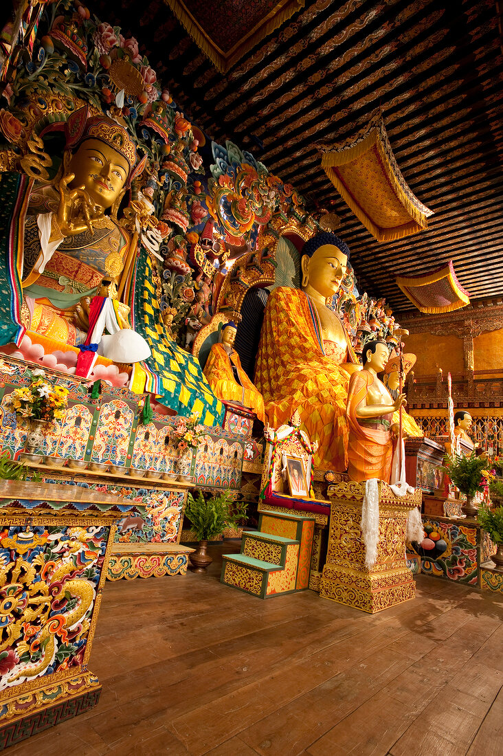 Buddha statue in Punakha Dzong, Bhutan