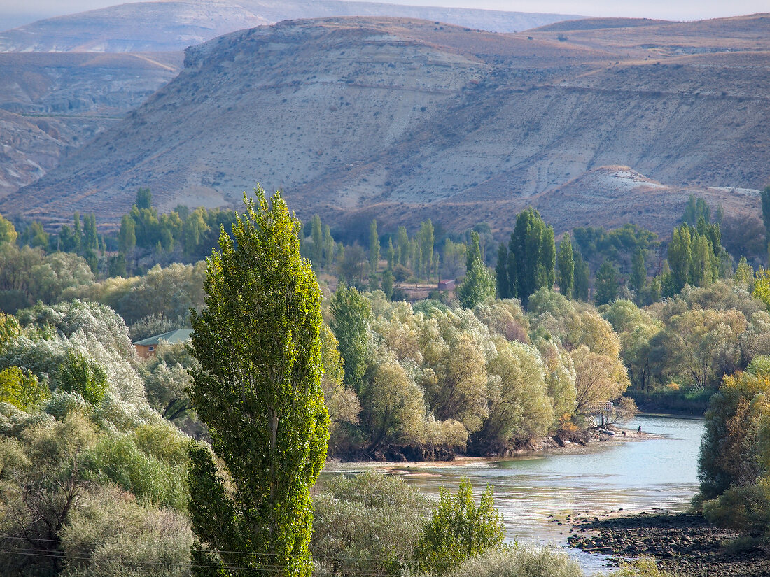 Kappadokien: Anatolien, bei Avanos, Kizilirmak, der Rote Fluss