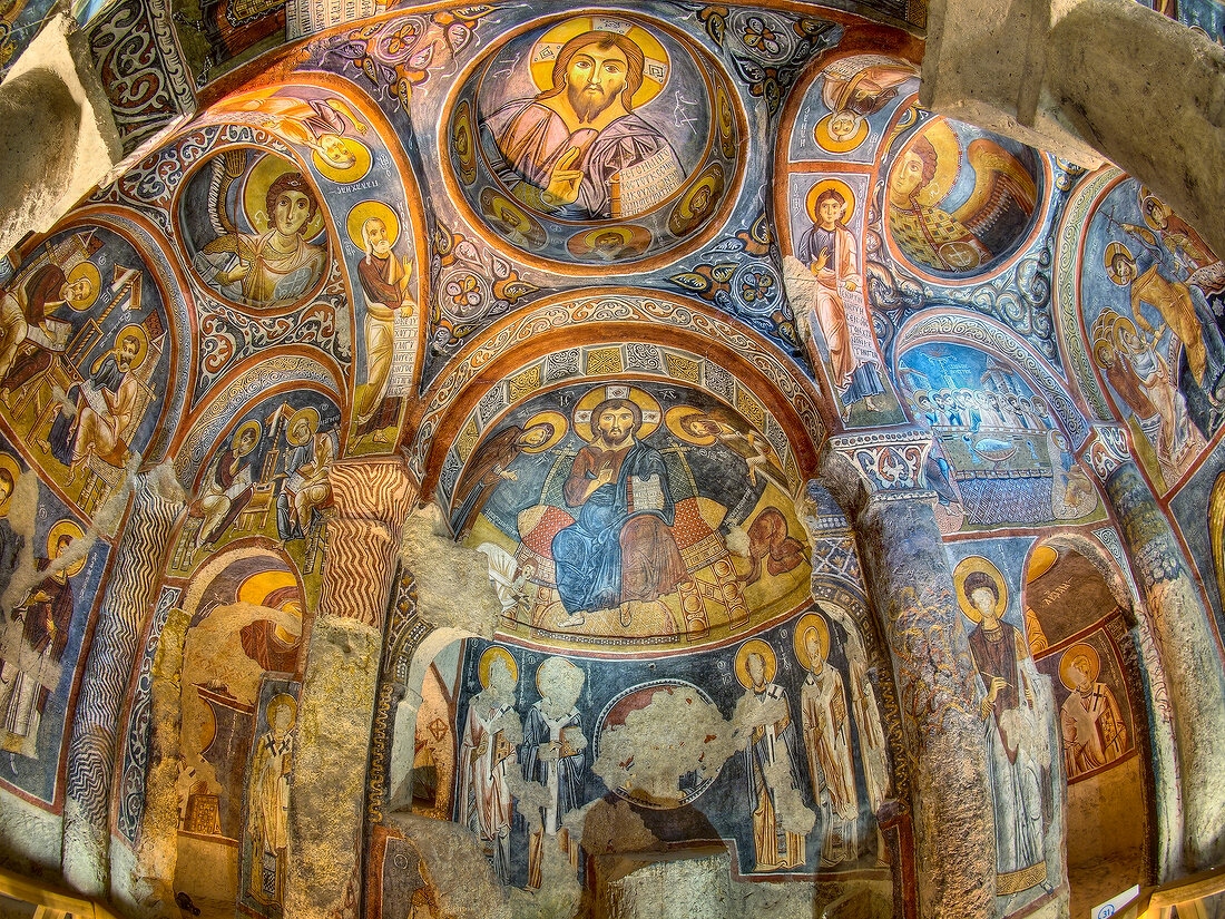 Kappadokien: Anatolien, Göreme, Karanlik Kirche, die Dunkle Kirche