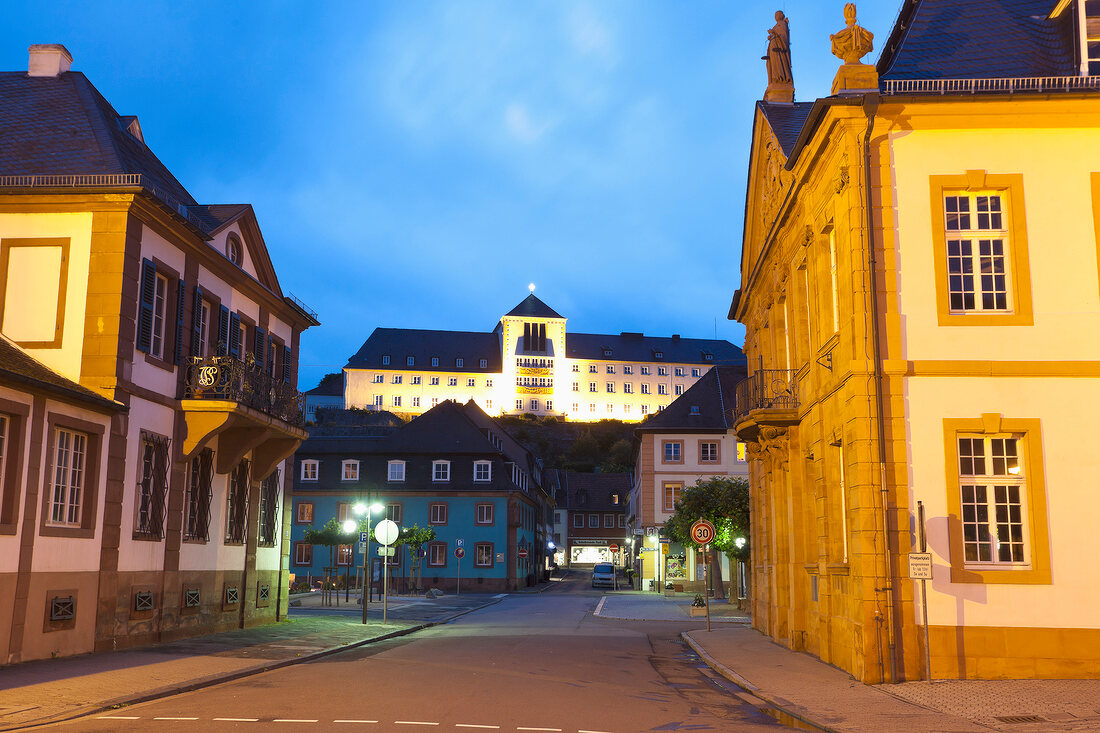 Saarland, Bliesgau, Blieskastel, Alte Marktstrasse am Paradeplatz