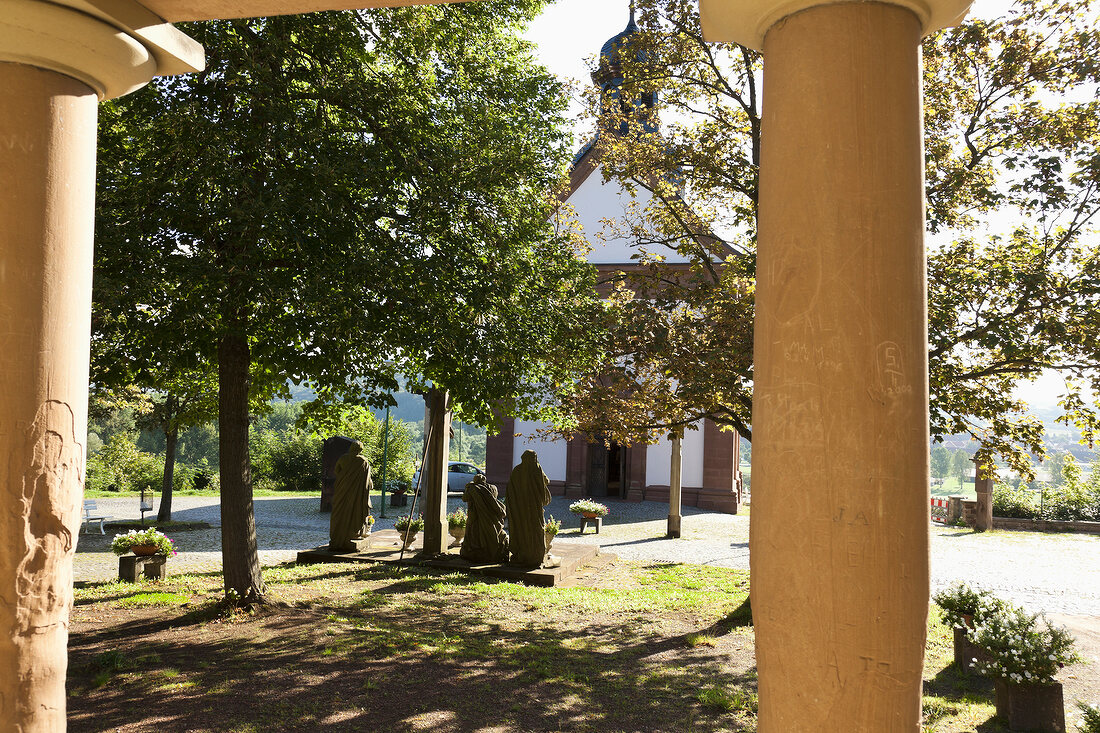 View of Holy Cross Chapel, Blieskastel, Bliesgau, Saarland, Germany