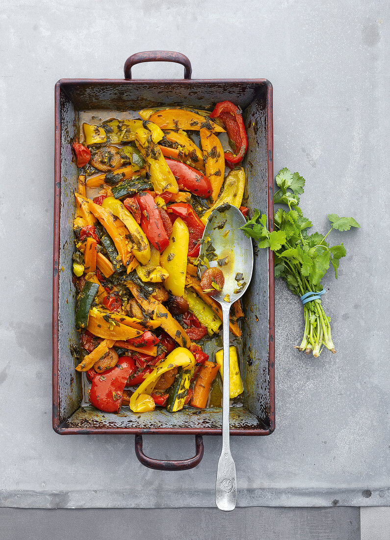 Vegetarisch, Marokkanische Gemüse-Tajine mit Aprikosen