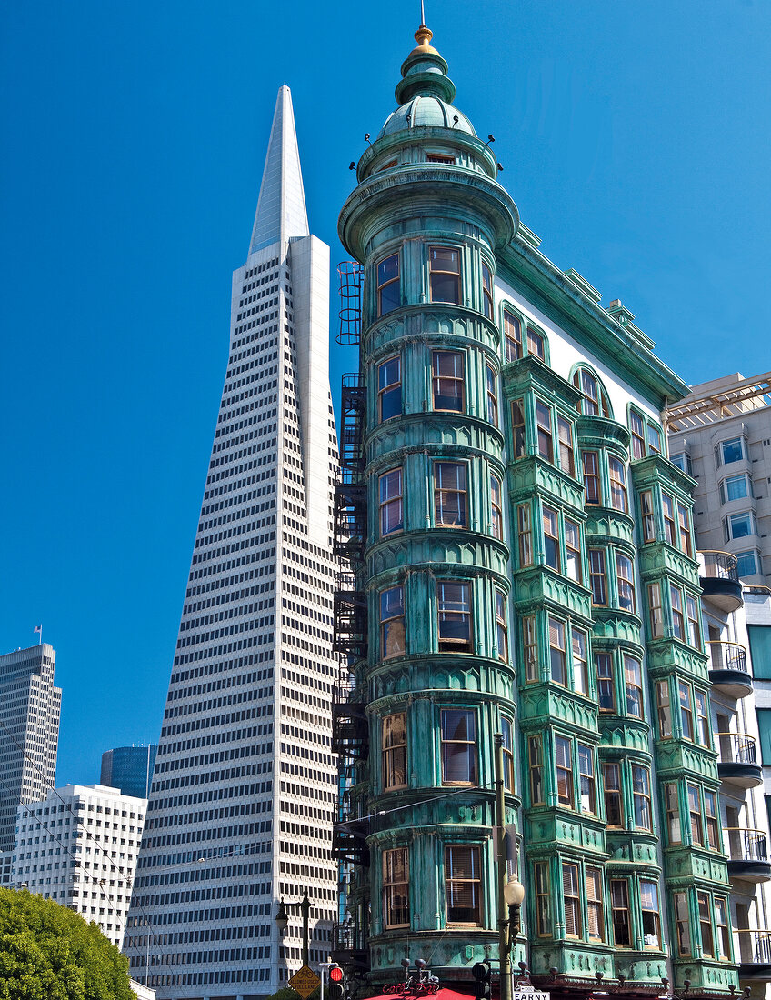Transamerica Pyramid, San Francisco Wolkenkratzer, Flatiron Building