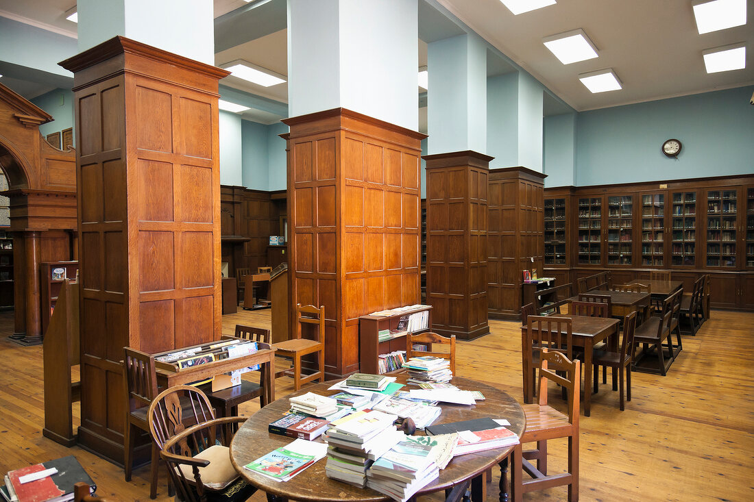 View of library of Victorian College in Alexandria, Egypt