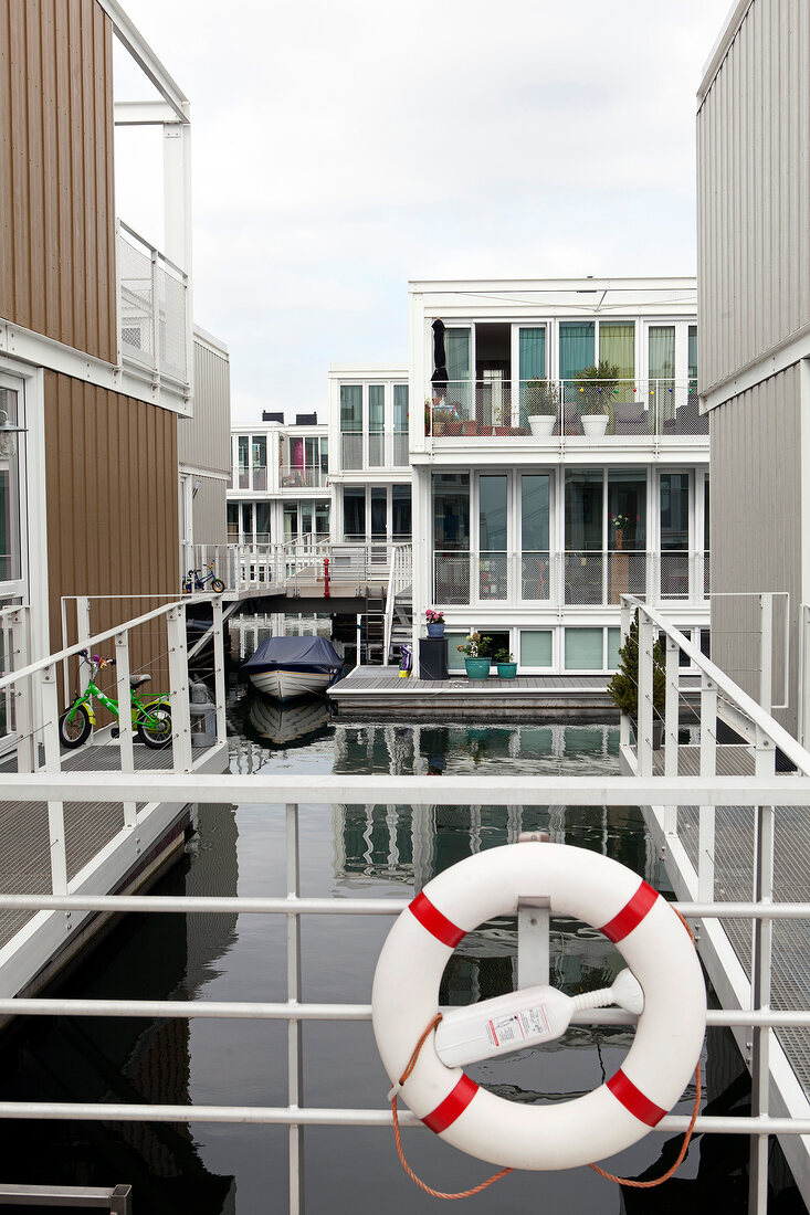 Amsterdam, Steigereiland, Stadtteil IJburg, Waterwoningen