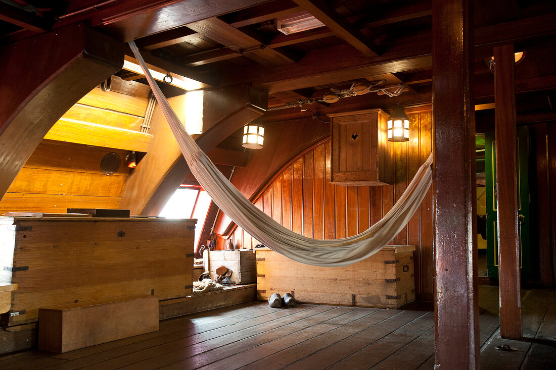 View of lower deck made out of wood at Kattenburgerplein 1, Amsterdam, Netherlands