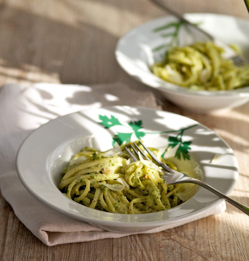 Kochkurs, Pasta mit Walnuss-Pesto