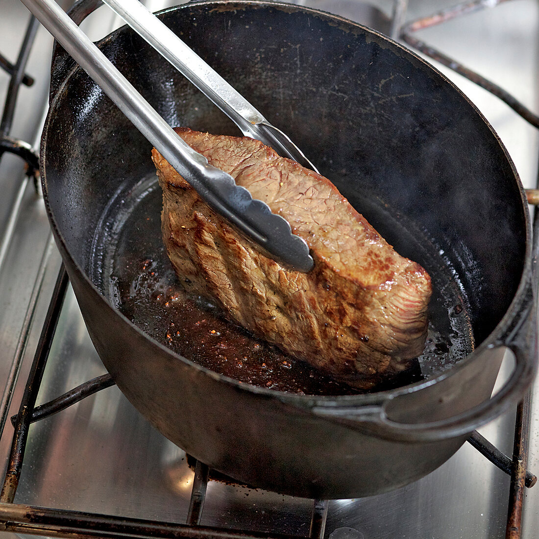 Kochkurs, Roastbeef im Bräter anbraten, Step 1