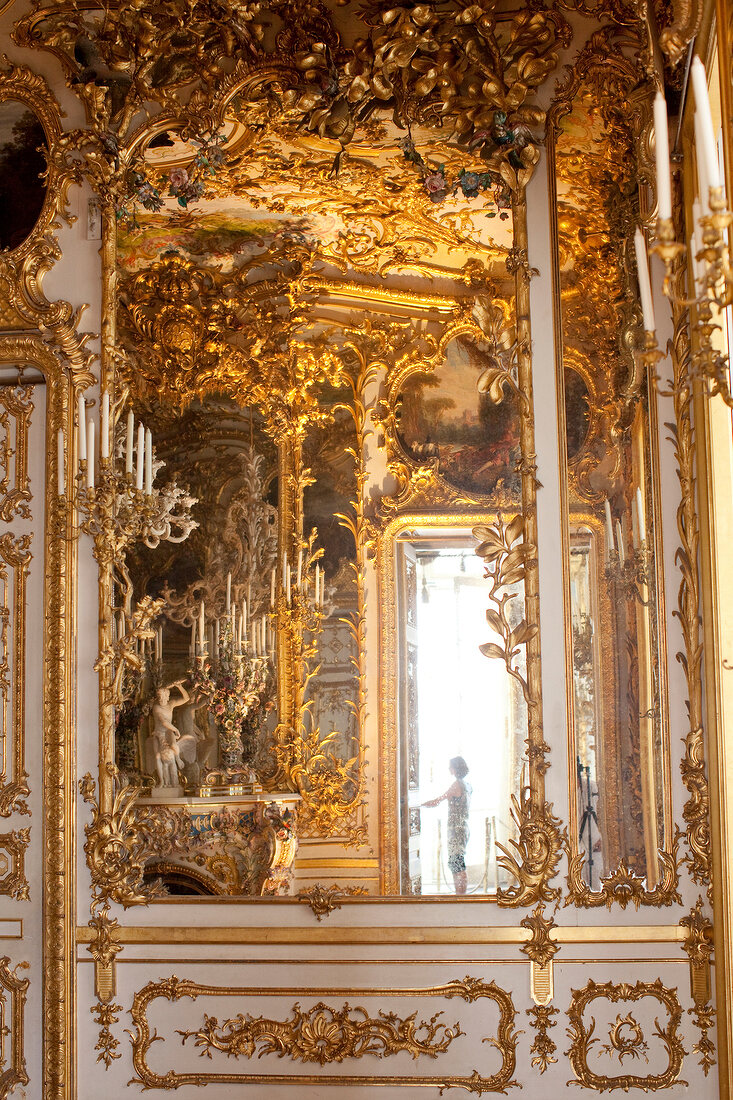 Hall of Mirrors at New Castle Herrenchiemsee, Chiemgau, Bavaria, Germany