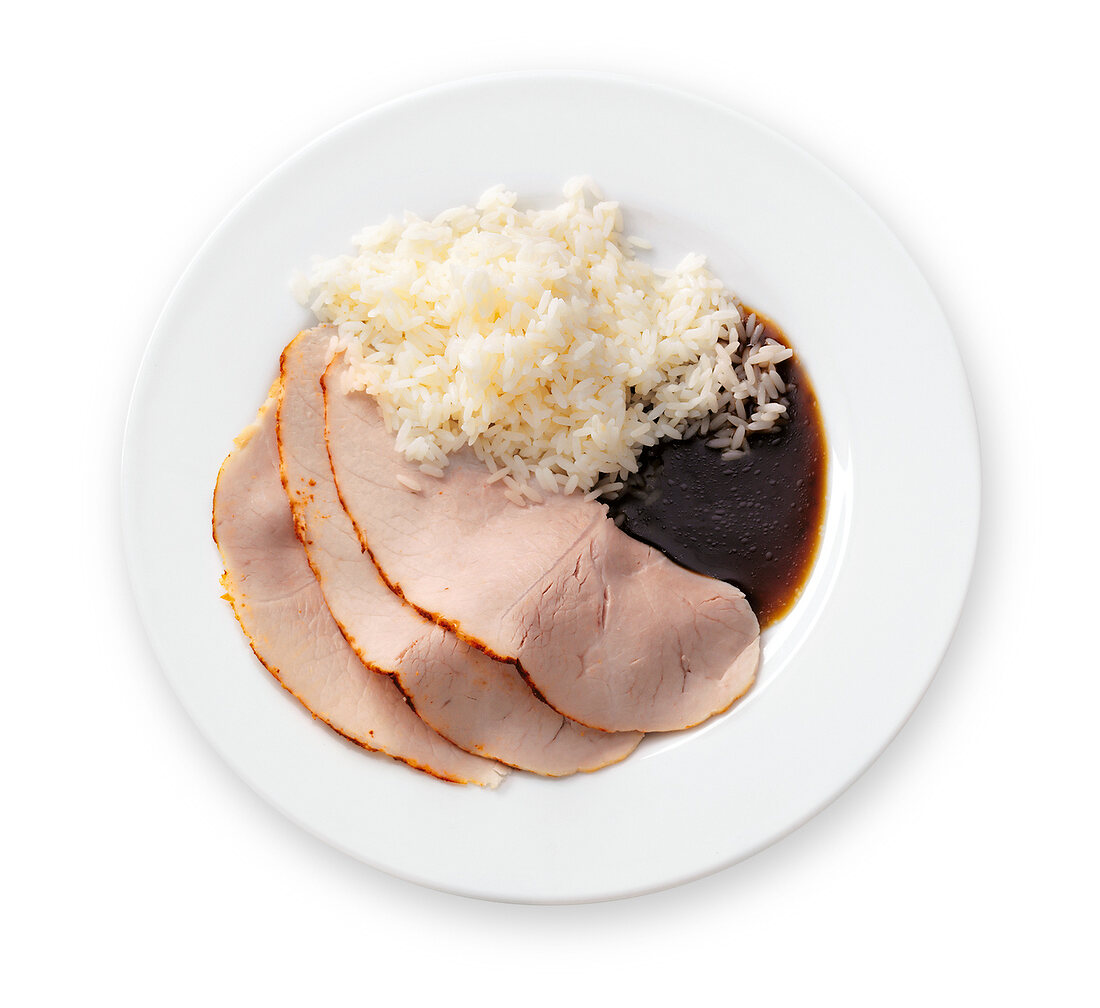 Bild-Diät, Schweinebraten mit Bratensauce und Reis