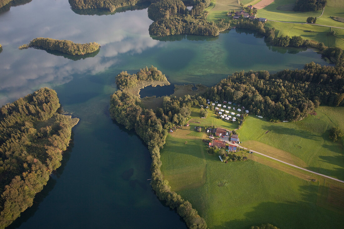 Chiemgau, Bayern, Langbürgner See, Eggstätt-Hemhofer Seenplatte