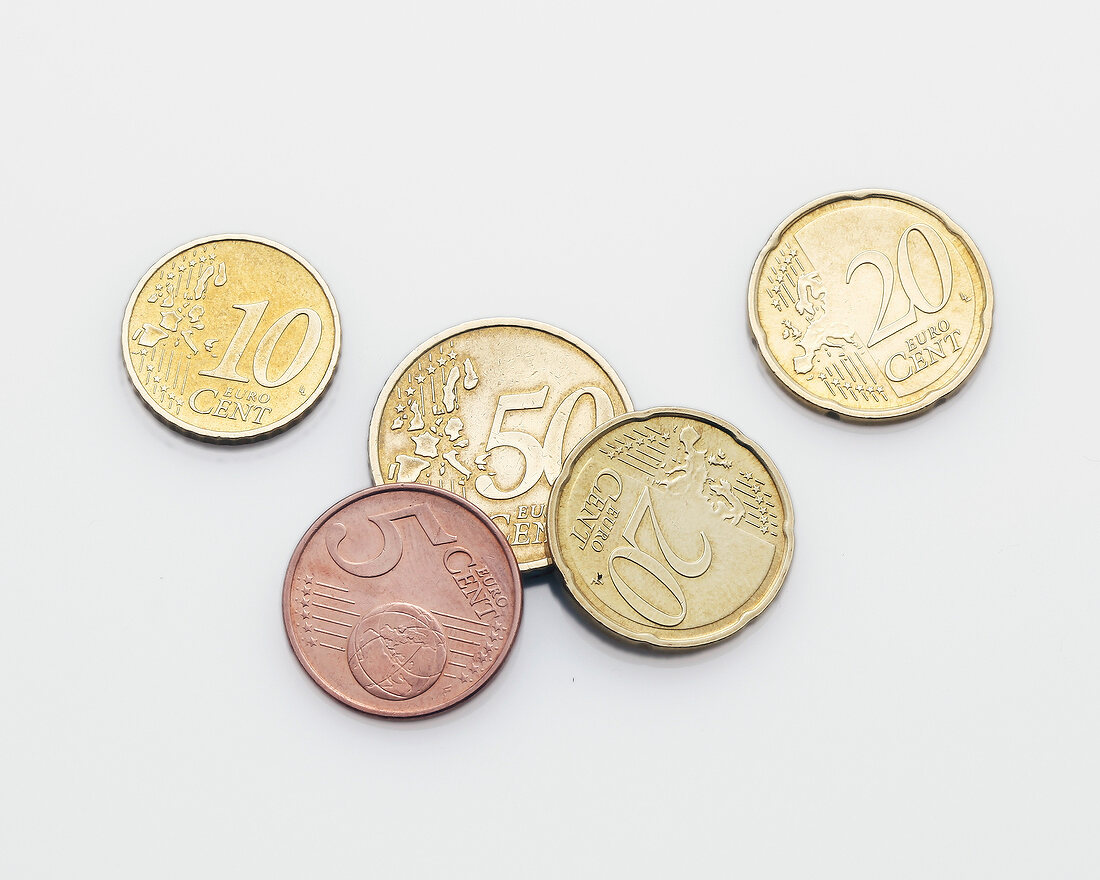 Cents, 10, 20, 50, 5, Cent-Stücke, Kleingeld, Geld