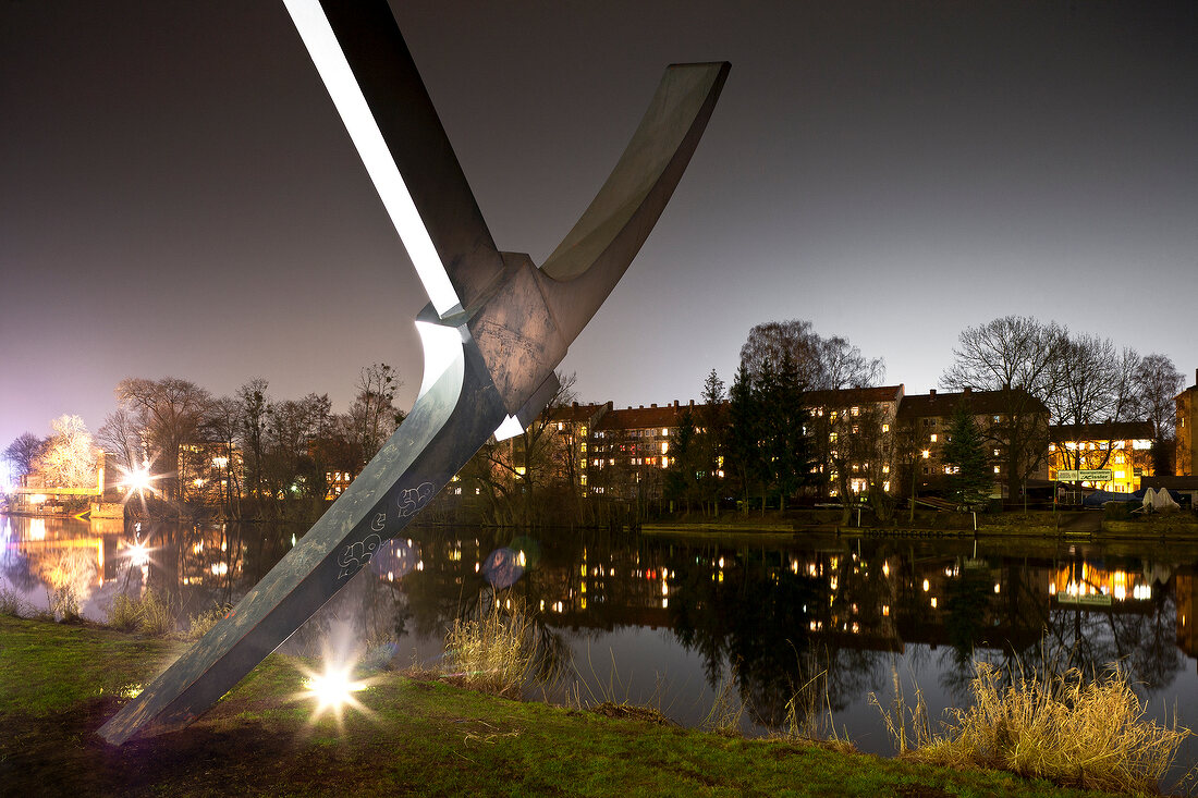 Documenta 7 pickaxe in Kassel, Hessen, Germany