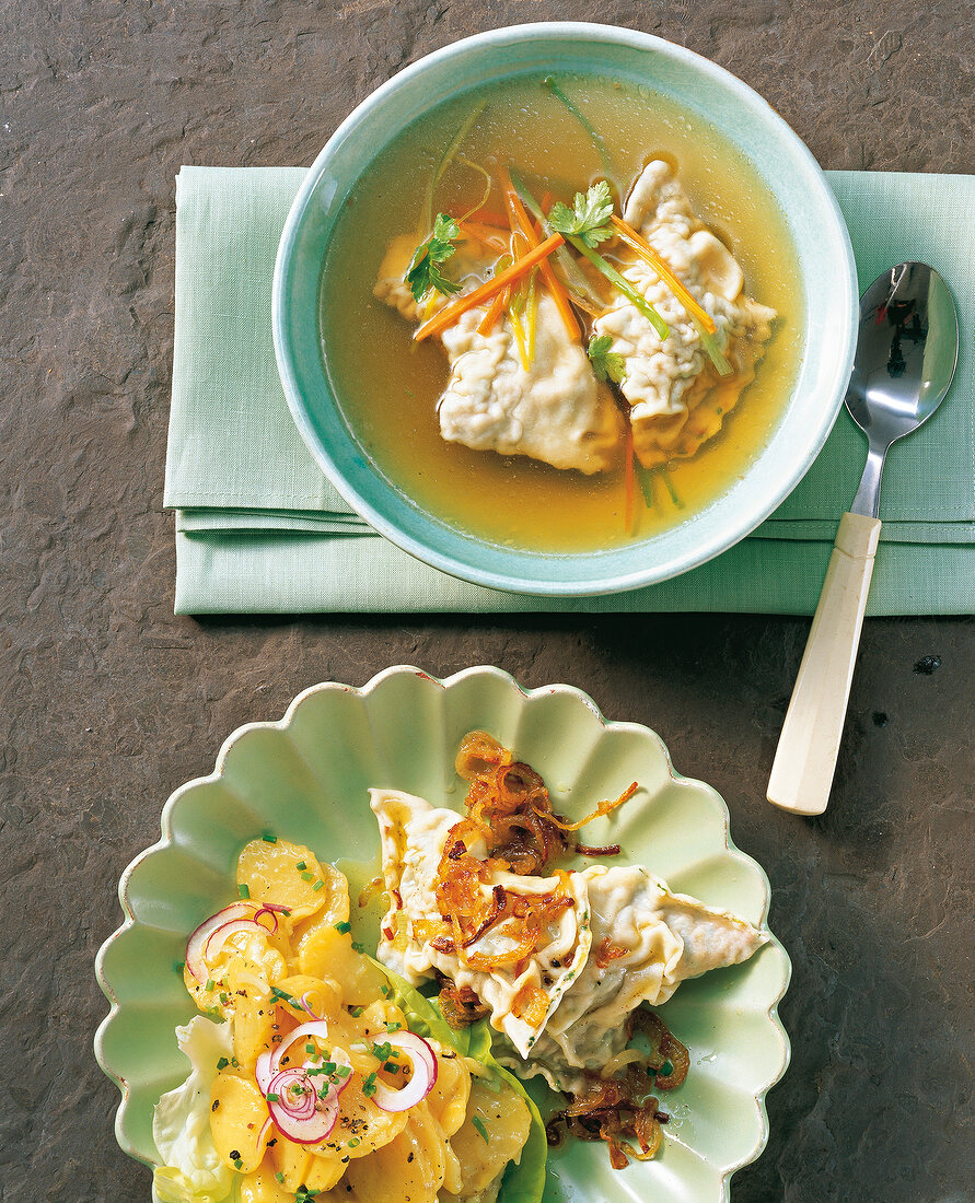 Fleisch, Zweierlei Schwäbische Maultaschen