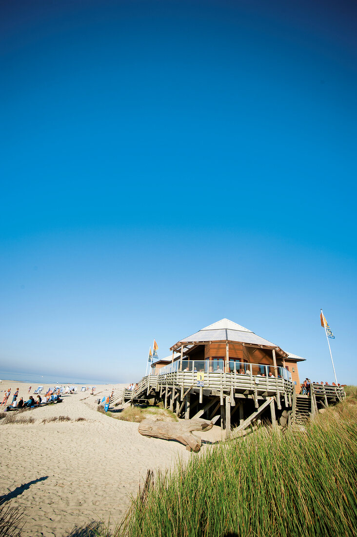 La Grande Plage on beach of Kampen, Sylt, Germany