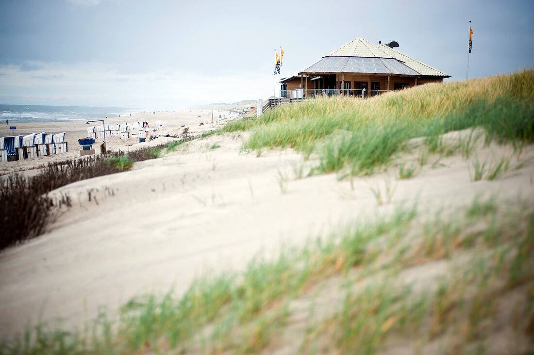 La Grande Plage, Strandbistro mit Sauna am Strand von Kampen, Sylt