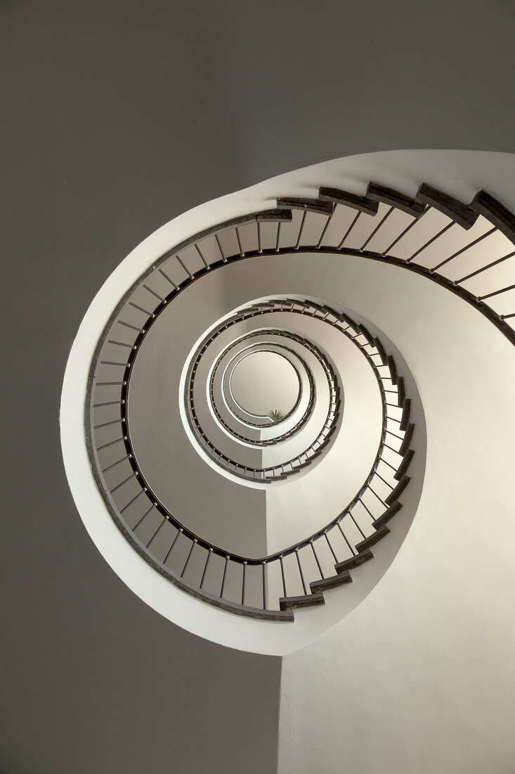 Spiral staircase in Kassel, Hesse, Germany